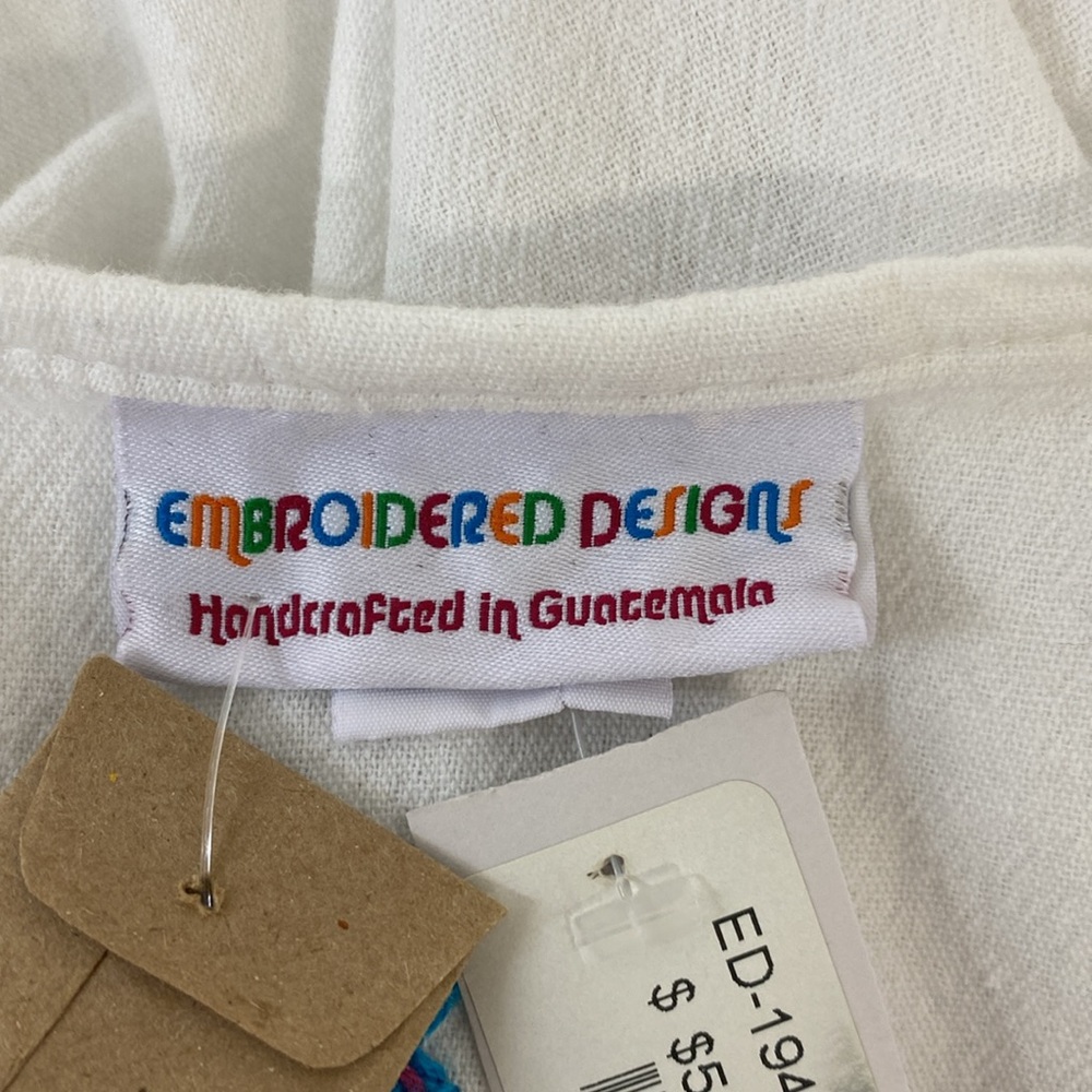 Embroidered White Tunic Top - Picture 9 of 10